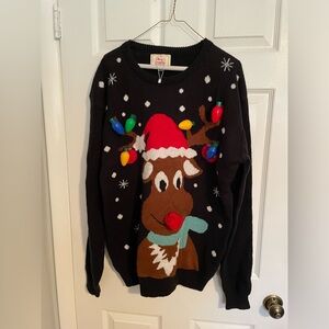 Christmas Sweater lights up Brand New with tags size XL ugly christmas sweater